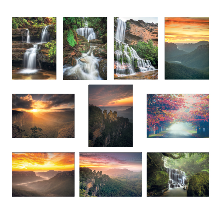 Blue Mountains Landscape Greeting Cards